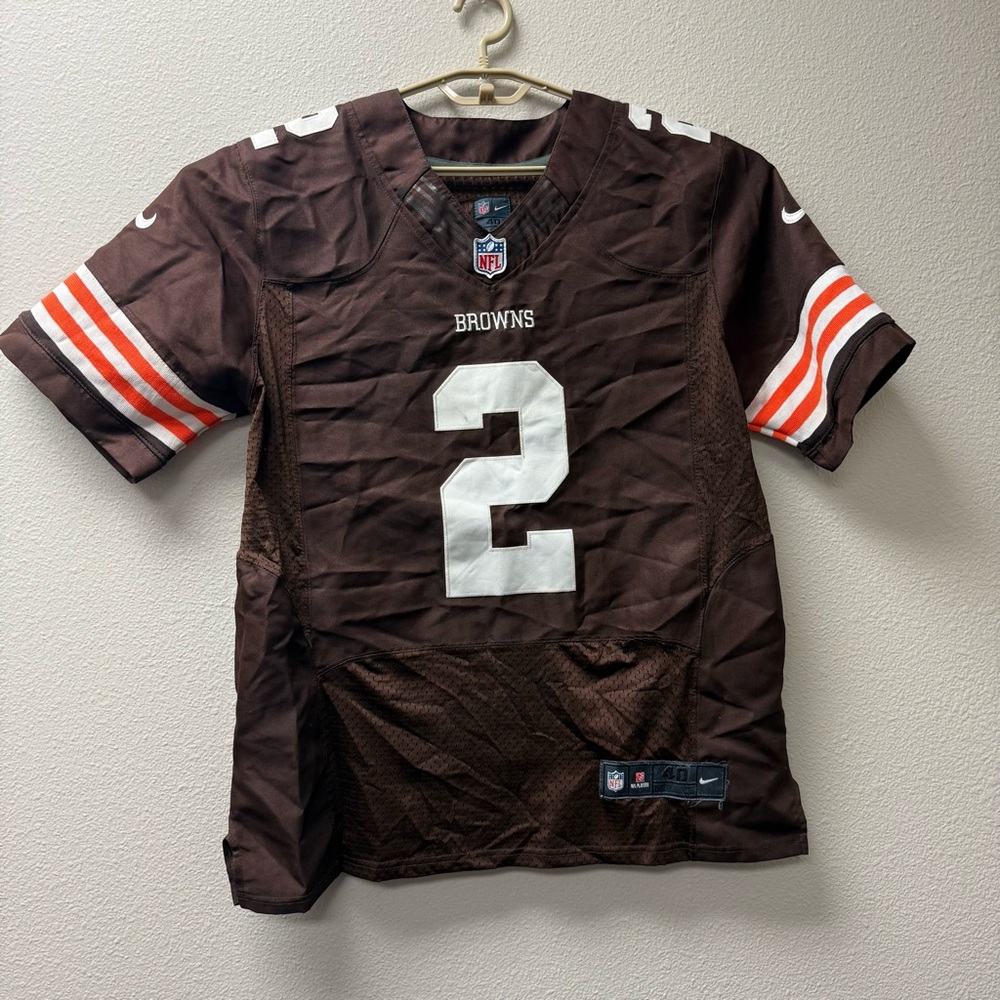 Nike Browns #2 Manziel NFL On Field Jersey Medium Brown - Picture 3 of 13